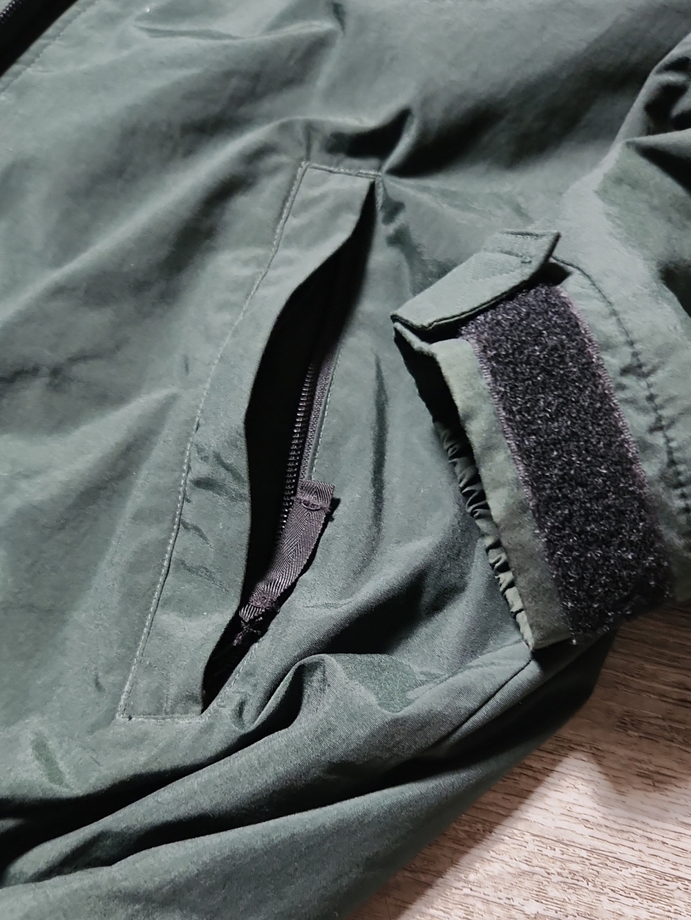 Rare VINTAGE Polo by Ralph Lauren Forest Green Zip-Up Windbreaker Medium - Picture 5 of 10